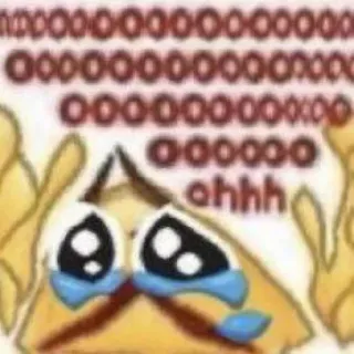 😭 ahhh Mème, Emoji, Émotionnel, Criant, Désespéré telegram sticker