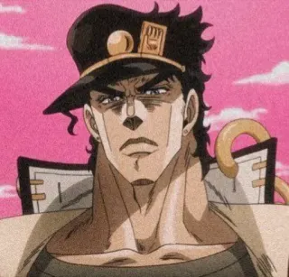 🐬 Jotaro Kujo JoJo's Bizarre Adventure アニメ, 漫画, 承太郎, ジョジョ, ジョジョの奇妙な冒険 telegram sticker