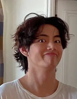 😝 Porträt, Mann, Kpop, Sänger, Promi, Person, Selfie telegram sticker