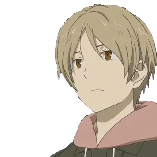 🙁 Animé, Garçon, Personnage, Portrait, Dessin animé telegram sticker