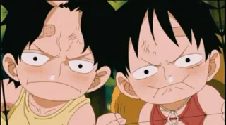 🤨 Monkey D. Luffy One Piece Аниме, Ван Пис, Луффи, Кид, Мультфильмы, Персонажи telegram sticker