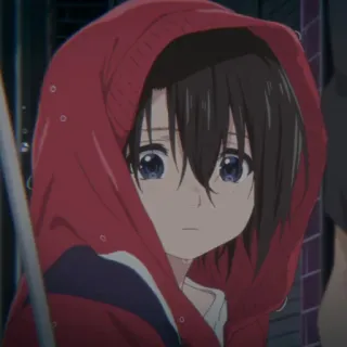 🐇 Shouko Nishimiya A Silent Voice anime, character, sad, hoodie, a silent voice, shouko nishimiya, girl telegram sticker