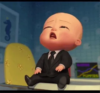 😴 Boss Baby The Boss Baby em bé, bộ đồ, hoạt hình, nhân vật whatsapp sticker