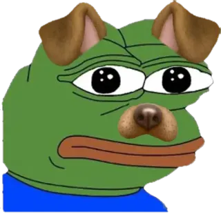 😐 Pepe the Frog Pepe, Pepe o sapo, cachorro, meme, meme da internet, sapo whatsapp sticker