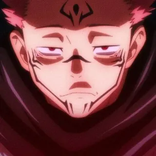 😒 Ryomen Sukuna Jujutsu Kaisen anime, manga, curse, demon telegram sticker