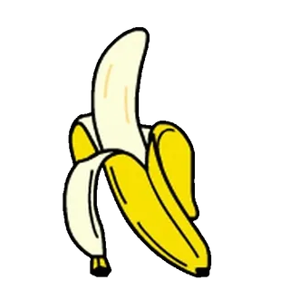 🍋 Banane, Obst, Essen, gelb, gesund, Snack telegram sticker