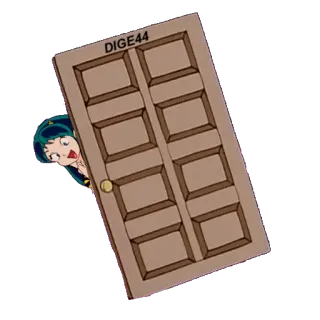 🚪 DIGE44 anime, girl, door, peeking telegram sticker
