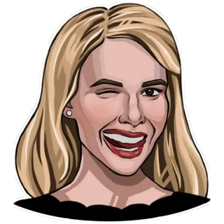 Emma Roberts telegram stickers