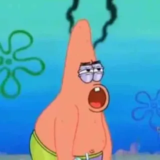 🤯 Patrick Star Spongebob Squarepants Kartun, Spongebob, Patrick, Lucu, Lelah whatsapp sticker