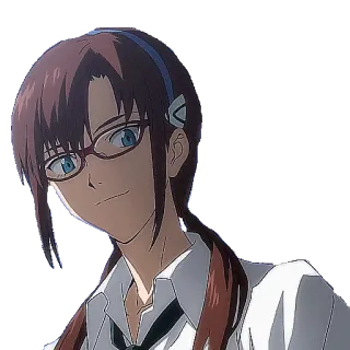 ☺️ Mari Illustrious Makinami Evangelion Anime, Charakter, Brille, Evangelion telegram sticker