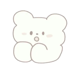 🍦 urso, fofo, animal, desenho animado, adesivo telegram sticker