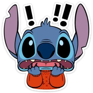 😳 Stitch สติทช์, ลิโล่ แอนด์ สติทช์, ดิสนีย์, การ์ตูน, น่ารัก, ตัวละคร telegram sticker