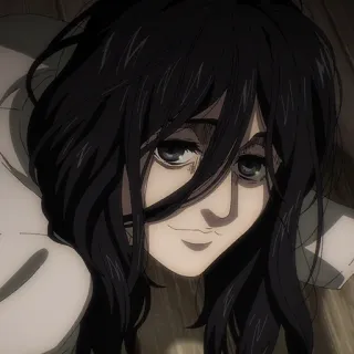 😏 Pieck Finger Attack on Titan Anime, Mulher, Pieck Finger, Ataque dos Titãs, AOT, Mangá, Personagem telegram sticker