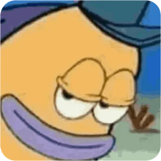 😴 fish, spongebob, cartoon, character, meme, funny, smug whatsapp sticker