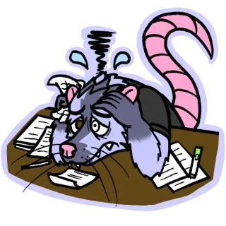 Aylor Possum whatsapp stickers