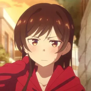 🥥 Chizuru Ichinose Rent-A-Girlfriend anime, chizuru, rent-a-girlfriend, słodkie, postać whatsapp sticker