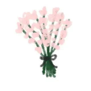💞 цветы, букет, розовый, цветочный, подарок, весна, праздник telegram sticker