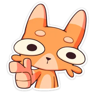 🤨 animal, cartoon, fox, gesture, offensive, sticker whatsapp sticker