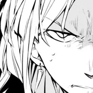 🥀 anime, mangá, irritado, expressão telegram sticker