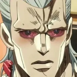 😭 Polnareff JoJo's Bizarre Adventure Anime, Manga, Personnage, JoJo's Bizarre Adventure telegram sticker