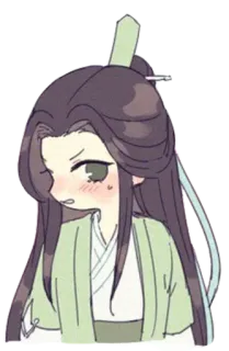 😠 Anime, Dễ thương, Ngượng ngùng, Đỏ mặt, Trang phục truyền thống telegram sticker