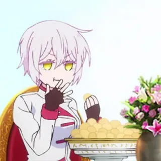 🩸 anime, character, food, portrait, illustration whatsapp sticker