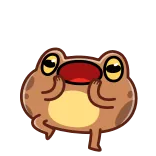 🤩 rana, cartone animato, animale, animato whatsapp sticker