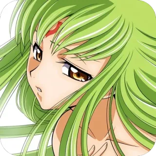 🫥 C.C. Code Geass whatsapp sticker