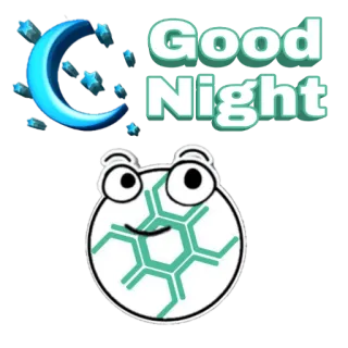 🌙 Good Night boa noite, lua, estrelas, cumprimento, noite, sono whatsapp sticker