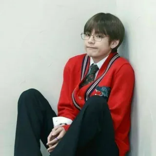 🤟 V kpop, bts, v, taehyung, idole, chanteur whatsapp sticker
