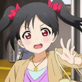 🎈 Yazawa Nico Love Live! Anime, Idol, Niedlich, Mädchen, Charakter telegram sticker