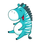 Minty Zebra telegram stickers