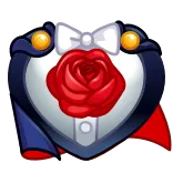 ❤️ rose, heart, cape, love, romance telegram sticker