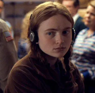 😐 Max Mayfield Stranger Things Max Mayfield, Stranger Things, Sadie Sink, Série de televisão, Netflix, Retrato de personagem telegram sticker