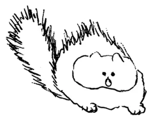 🤍 кот, животное, милый, мультфильм, пушистый, эскиз telegram sticker