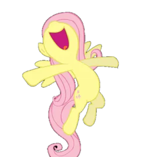 😁 Fluttershy My Little Pony fluttershy, pony, cartoon, süß, glücklich, freundschaft, mylittlepony whatsapp sticker