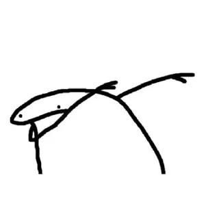 😎 strichmännchen, mittelfinger, beleidigend, geste, cartoon, minimalistisch telegram sticker