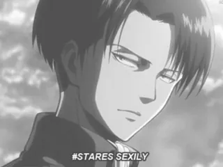 ๐ Levi Ackerman Attack on Titan #STARES SEXILY anime, character, levi, attack on titan, fanart telegram sticker