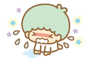 😓 chorando, triste, fofo, kawaii, desenho animado telegram sticker