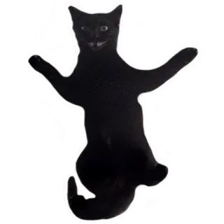 😺 kucing, kucing hitam, stiker, lucu, hewan, meme telegram sticker
