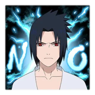 🙅 Sasuke Naruto NO Аниме, Саске, Наруто, Нет telegram sticker