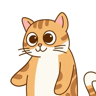 🙀 gato, animal, adesivo, desenho animado, fofo, gato doméstico telegram sticker