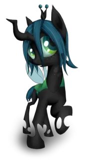 🙄 Queen Chrysalis My Little Pony Pônei, Chrysalis, Rainha, MLP, Vilão, Desenho animado, Personagem whatsapp sticker