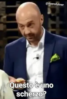 🤬 Questo è uno scherzo? italiano, pergunta, sarcástico, meme, televisão telegram sticker