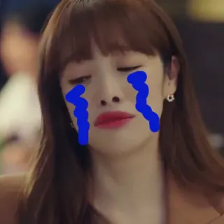 😭 triste, pleurer, femme, larmes, émotion, femme, bouleversée telegram sticker