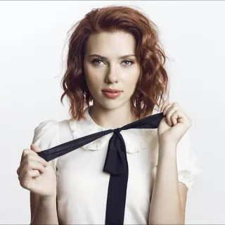 😚 Scarlett Johansson mujer, actriz, retrato, Scarlett Johansson, celebridad telegram sticker