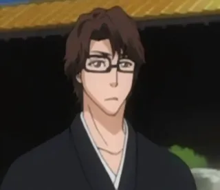 🌟 Sosuke Aizen Bleach anime, glasses, character, bleach telegram sticker