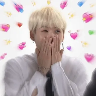 😀 Suga kpop, suga, bts, 愛, ハート, おしゃれ telegram sticker