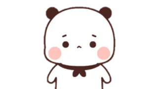 🍩 Panda, Traurig, Niedlich, Tier, Cartoon telegram sticker