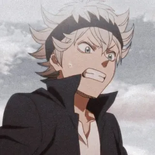 😀 Asta Black Clover Asta, Black Clover, Anime, Personagem, Shonen, Magia telegram sticker